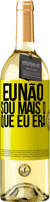 29,95 € Envio grátis | Vinho branco Edição WHITE Eu não sou mais o que eu era Etiqueta Amarela. Etiqueta personalizável Vinho jovem Colheita 2023 Verdejo