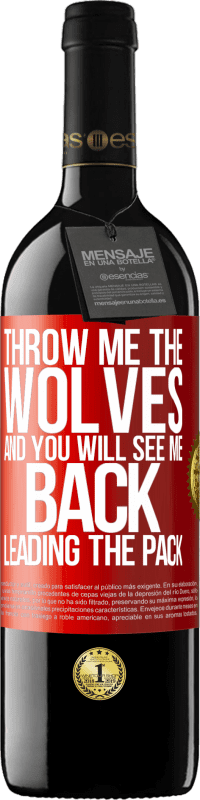39,95 € 送料無料 | 赤ワイン REDエディション MBE 予約する オオカミを投げてください 赤いタグ. カスタマイズ可能なラベル 予約する 12 月 収穫 2014 Tempranillo