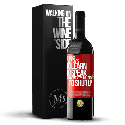 «It takes two years to learn to speak, and seventy to learn to shut up» RED Edition MBE Reserve