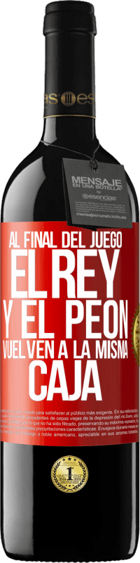 39,95 € Envío gratis | Vino Tinto Edición RED MBE Reserva Al final del juego, el rey y el peón vuelven a la misma caja Etiqueta Roja. Etiqueta personalizable Reserva 12 Meses Cosecha 2015 Tempranillo