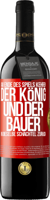 39,95 € Kostenloser Versand | Rotwein RED Ausgabe MBE Reserve Am Ende des Spiels kehren der König und der Bauer in dieselbe Schachtel zurück Rote Markierung. Anpassbares Etikett Reserve 12 Monate Ernte 2015 Tempranillo