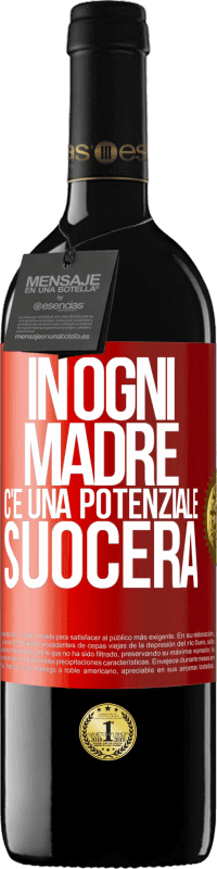 39,95 € Spedizione Gratuita | Vino rosso Edizione RED MBE Riserva In ogni madre c'è una potenziale suocera Etichetta Rossa. Etichetta personalizzabile Riserva 12 Mesi Raccogliere 2015 Tempranillo