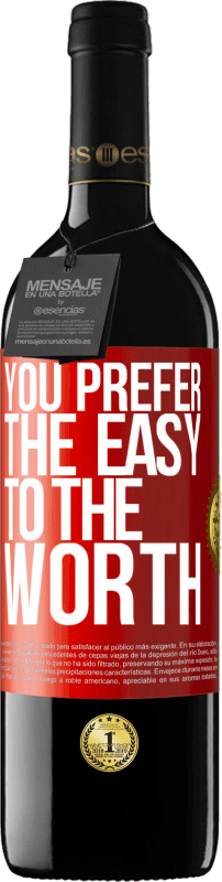 39,95 € 送料無料 | 赤ワイン REDエディション MBE 予約する あなたは価値よりも簡単を好む 赤いタグ. カスタマイズ可能なラベル 予約する 12 月 収穫 2014 Tempranillo