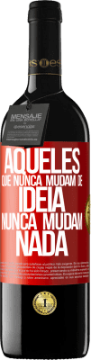 39,95 € Envio grátis | Vinho tinto Edição RED MBE Reserva Aqueles que nunca mudam de idéia, nunca mudam nada Etiqueta Vermelha. Etiqueta personalizável Reserva 12 Meses Colheita 2014 Tempranillo