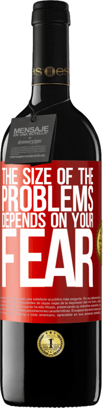 39,95 € 送料無料 | 赤ワイン REDエディション MBE 予約する 問題の大きさはあなたの恐怖に依存します 赤いタグ. カスタマイズ可能なラベル 予約する 12 月 収穫 2016 Tempranillo