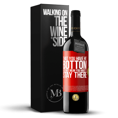 «That you have hit bottom does not mean you have to stay there» RED Edition MBE Reserve