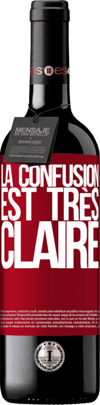 39,95 € Envoi gratuit | Vin rouge Édition RED MBE Réserve La confusion est très claire Étiquette Rouge. Étiquette personnalisable Réserve 12 Mois Récolte 2015 Tempranillo