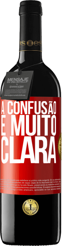 39,95 € Envio grátis | Vinho tinto Edição RED MBE Reserva A confusão é muito clara Etiqueta Vermelha. Etiqueta personalizável Reserva 12 Meses Colheita 2015 Tempranillo