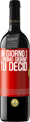 39,95 € Spedizione Gratuita | Vino rosso Edizione RED MBE Riserva un giorno o il primo giorno? Tu decidi Etichetta Rossa. Etichetta personalizzabile Riserva 12 Mesi Raccogliere 2015 Tempranillo