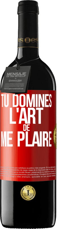 39,95 € Envoi gratuit | Vin rouge Édition RED MBE Réserve Tu domines l'art de me plaire Étiquette Rouge. Étiquette personnalisable Réserve 12 Mois Récolte 2014 Tempranillo