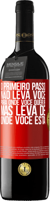 39,95 € Envio grátis | Vinho tinto Edição RED MBE Reserva O primeiro passo não leva você para onde você quer ir, mas leva de onde você está Etiqueta Vermelha. Etiqueta personalizável Reserva 12 Meses Colheita 2014 Tempranillo