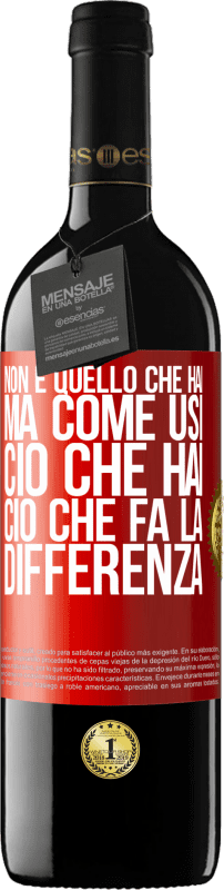 39,95 € Spedizione Gratuita | Vino rosso Edizione RED MBE Riserva Non è quello che hai, ma come usi ciò che hai, ciò che fa la differenza Etichetta Rossa. Etichetta personalizzabile Riserva 12 Mesi Raccogliere 2015 Tempranillo