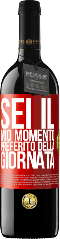 39,95 € Spedizione Gratuita | Vino rosso Edizione RED MBE Riserva Sei il mio momento preferito della giornata Etichetta Rossa. Etichetta personalizzabile Riserva 12 Mesi Raccogliere 2015 Tempranillo