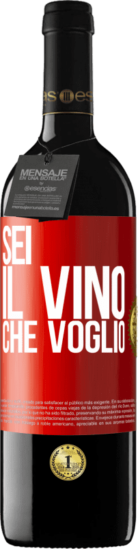 39,95 € Spedizione Gratuita | Vino rosso Edizione RED MBE Riserva Sei il vino che voglio Etichetta Rossa. Etichetta personalizzabile Riserva 12 Mesi Raccogliere 2015 Tempranillo