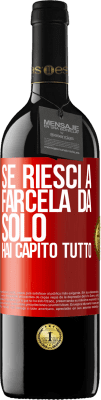 39,95 € Spedizione Gratuita | Vino rosso Edizione RED MBE Riserva Se riesci a farcela da solo, hai capito tutto Etichetta Rossa. Etichetta personalizzabile Riserva 12 Mesi Raccogliere 2014 Tempranillo