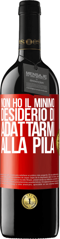 39,95 € Spedizione Gratuita | Vino rosso Edizione RED MBE Riserva Non ho il minimo desiderio di adattarmi alla pila Etichetta Rossa. Etichetta personalizzabile Riserva 12 Mesi Raccogliere 2016 Tempranillo