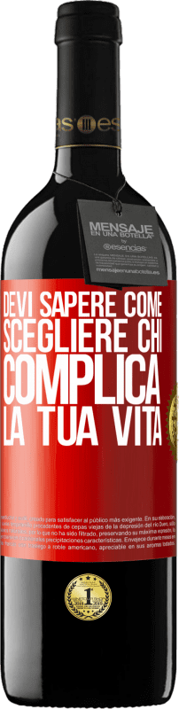 39,95 € Spedizione Gratuita | Vino rosso Edizione RED MBE Riserva Devi sapere come scegliere chi complica la tua vita Etichetta Rossa. Etichetta personalizzabile Riserva 12 Mesi Raccogliere 2015 Tempranillo