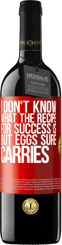 39,95 € 送料無料 | 赤ワイン REDエディション MBE 予約する 成功の秘recipeは何なのか分かりません。しかし、卵は確かに運ぶ 赤いタグ. カスタマイズ可能なラベル 予約する 12 月 収穫 2014 Tempranillo