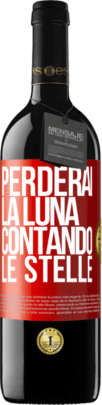 39,95 € Spedizione Gratuita | Vino rosso Edizione RED MBE Riserva Perderai la luna contando le stelle Etichetta Rossa. Etichetta personalizzabile Riserva 12 Mesi Raccogliere 2016 Tempranillo