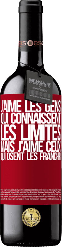 39,95 € Envoi gratuit | Vin rouge Édition RED MBE Réserve J'aime les gens qui connaissent les limites, mais j'aime ceux qui osent les franchir Étiquette Rouge. Étiquette personnalisable Réserve 12 Mois Récolte 2015 Tempranillo