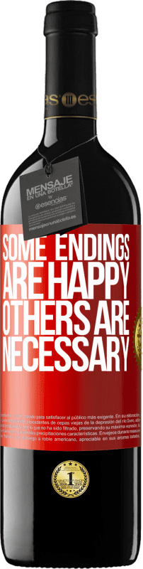 39,95 € Free Shipping | Red Wine RED Edition MBE Reserve Some endings are happy. Others are necessary Red Label. Customizable label Reserve 12 Months Harvest 2014 Tempranillo