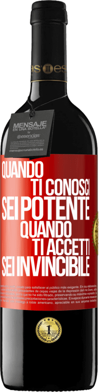 39,95 € Spedizione Gratuita | Vino rosso Edizione RED MBE Riserva Quando ti conosci, sei potente. Quando ti accetti, sei invincibile Etichetta Rossa. Etichetta personalizzabile Riserva 12 Mesi Raccogliere 2015 Tempranillo