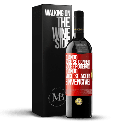 «Quando você se conhece, você é poderoso. Quando você se aceita, é invencível» Edição RED MBE Reserva