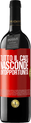 39,95 € Spedizione Gratuita | Vino rosso Edizione RED MBE Riserva Tutto il caos nasconde un'opportunità Etichetta Rossa. Etichetta personalizzabile Riserva 12 Mesi Raccogliere 2014 Tempranillo