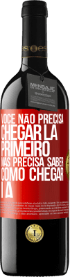 39,95 € Envio grátis | Vinho tinto Edição RED MBE Reserva Você não precisa chegar lá primeiro, mas precisa saber como chegar lá Etiqueta Vermelha. Etiqueta personalizável Reserva 12 Meses Colheita 2015 Tempranillo