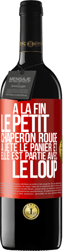 39,95 € Envoi gratuit | Vin rouge Édition RED MBE Réserve À la fin le petit chaperon rouge a jeté le panier et elle est partie avec le loup Étiquette Rouge. Étiquette personnalisable Réserve 12 Mois Récolte 2015 Tempranillo