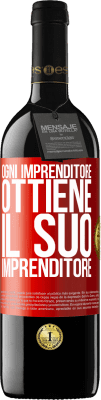 39,95 € Spedizione Gratuita | Vino rosso Edizione RED MBE Riserva Ogni imprenditore ottiene il suo imprenditore Etichetta Rossa. Etichetta personalizzabile Riserva 12 Mesi Raccogliere 2015 Tempranillo