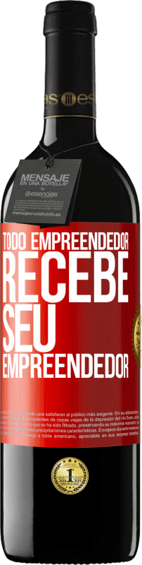 39,95 € Envio grátis | Vinho tinto Edição RED MBE Reserva Todo empreendedor recebe seu empreendedor Etiqueta Vermelha. Etiqueta personalizável Reserva 12 Meses Colheita 2015 Tempranillo