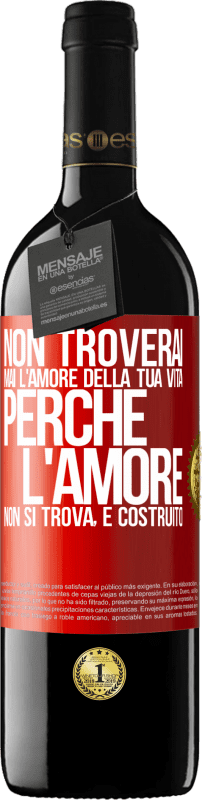 39,95 € Spedizione Gratuita | Vino rosso Edizione RED MBE Riserva Non troverai mai l'amore della tua vita. Perché l'amore non si trova, è costruito Etichetta Rossa. Etichetta personalizzabile Riserva 12 Mesi Raccogliere 2015 Tempranillo