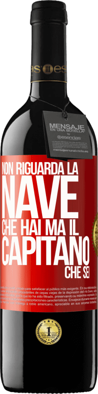 39,95 € Spedizione Gratuita | Vino rosso Edizione RED MBE Riserva Non riguarda la nave che hai, ma il capitano che sei Etichetta Rossa. Etichetta personalizzabile Riserva 12 Mesi Raccogliere 2015 Tempranillo