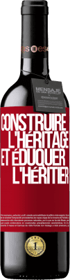 39,95 € Envoi gratuit | Vin rouge Édition RED MBE Réserve Construis l'héritage et élève l'héritier Étiquette Rouge. Étiquette personnalisable Réserve 12 Mois Récolte 2014 Tempranillo