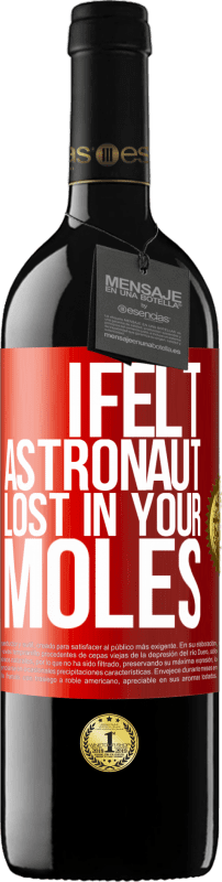 39,95 € 送料無料 | 赤ワイン REDエディション MBE 予約する あなたのほくろで失われた宇宙飛行士を感じた 赤いタグ. カスタマイズ可能なラベル 予約する 12 月 収穫 2014 Tempranillo