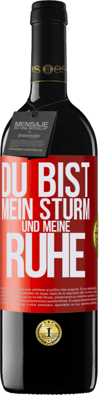 39,95 € Kostenloser Versand | Rotwein RED Ausgabe MBE Reserve Du bist mein Sturm und meine Ruhe Rote Markierung. Anpassbares Etikett Reserve 12 Monate Ernte 2015 Tempranillo