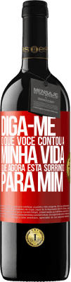 39,95 € Envio grátis | Vinho tinto Edição RED MBE Reserva Diga-me o que você contou a minha vida que agora está sorrindo para mim Etiqueta Vermelha. Etiqueta personalizável Reserva 12 Meses Colheita 2015 Tempranillo