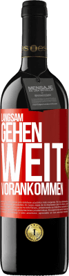 39,95 € Kostenloser Versand | Rotwein RED Ausgabe MBE Reserve Langsam gehen. Weit vorankommen Rote Markierung. Anpassbares Etikett Reserve 12 Monate Ernte 2015 Tempranillo