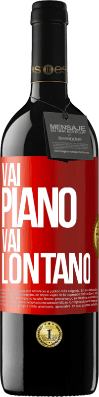 39,95 € Spedizione Gratuita | Vino rosso Edizione RED MBE Riserva Vai piano Vai lontano Etichetta Rossa. Etichetta personalizzabile Riserva 12 Mesi Raccogliere 2015 Tempranillo