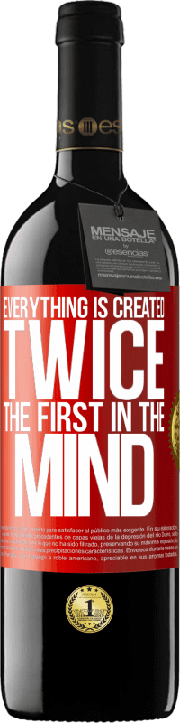 39,95 € Free Shipping | Red Wine RED Edition MBE Reserve Everything is created twice. The first in the mind Red Label. Customizable label Reserve 12 Months Harvest 2014 Tempranillo