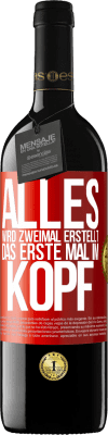 39,95 € Kostenloser Versand | Rotwein RED Ausgabe MBE Reserve Alles wird zweimal erstellt. Das erste Mal im Kopf Rote Markierung. Anpassbares Etikett Reserve 12 Monate Ernte 2016 Tempranillo