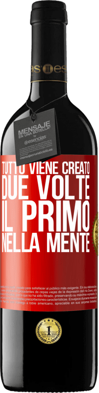 39,95 € Spedizione Gratuita | Vino rosso Edizione RED MBE Riserva Tutto viene creato due volte. Il primo nella mente Etichetta Rossa. Etichetta personalizzabile Riserva 12 Mesi Raccogliere 2015 Tempranillo