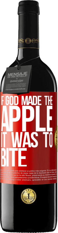 39,95 € 送料無料 | 赤ワイン REDエディション MBE 予約する 神がりんごを作ったら噛むことだった 赤いタグ. カスタマイズ可能なラベル 予約する 12 月 収穫 2014 Tempranillo