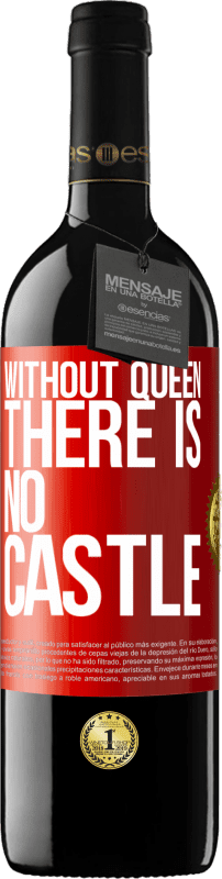 39,95 € 送料無料 | 赤ワイン REDエディション MBE 予約する 女王なしでは城はありません 赤いタグ. カスタマイズ可能なラベル 予約する 12 月 収穫 2014 Tempranillo