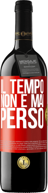 39,95 € Spedizione Gratuita | Vino rosso Edizione RED MBE Riserva Il tempo non è mai perso Etichetta Rossa. Etichetta personalizzabile Riserva 12 Mesi Raccogliere 2014 Tempranillo