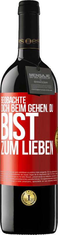 39,95 € Kostenloser Versand | Rotwein RED Ausgabe MBE Reserve Beobachte dich beim Gehen. Du bist zum Lieben Rote Markierung. Anpassbares Etikett Reserve 12 Monate Ernte 2015 Tempranillo