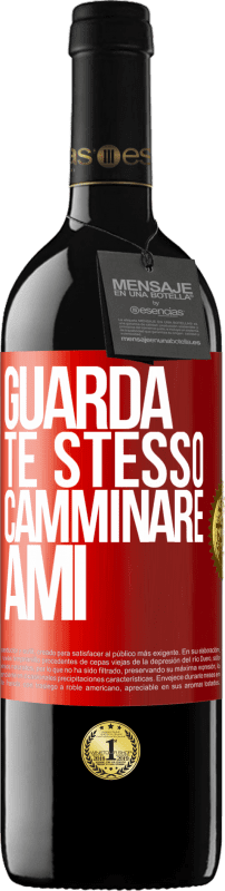 39,95 € Spedizione Gratuita | Vino rosso Edizione RED MBE Riserva Guarda te stesso camminare. Ami Etichetta Rossa. Etichetta personalizzabile Riserva 12 Mesi Raccogliere 2015 Tempranillo