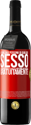 39,95 € Spedizione Gratuita | Vino rosso Edizione RED MBE Riserva A qualsiasi persona di qualsiasi SESSO con ogni bicchiere di questo vino diamo un coperchio GRATUITAMENTE Etichetta Rossa. Etichetta personalizzabile Riserva 12 Mesi Raccogliere 2014 Tempranillo