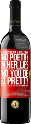 39,95 € Free Shipping | Red Wine RED Edition MBE Reserve She brings Rock & Roll inside and poetry on her lips. He doesn't smile at you, he throws bullets at you, and you die so Red Label. Customizable label Reserve 12 Months Harvest 2016 Tempranillo